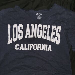 On Fire Navy Graphic Tee
